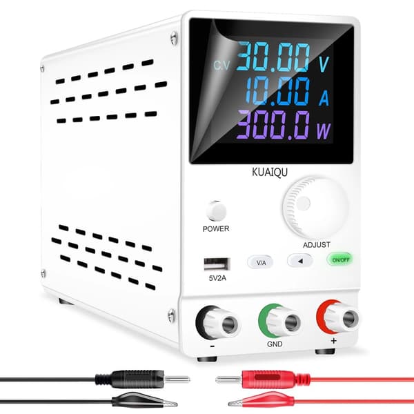 Laboratorie Strømforsyning, 30V 5A eller 10A Udgange, LCD Skærm,30V 10A Udgange, 220V