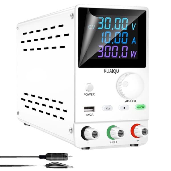 Laboratorie Strømforsyning, 30V 5A eller 10A Udgange, LCD Skærm,30V 10A Udgange, 220V