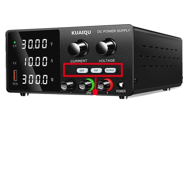 DC Laboratorie Strømforsyning, Justerbar Spænding 30V/60V, Overstrøms- & Overspændingsbeskyttelse,220V, 30V10A OCP OVP