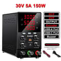 Miniatyrbillede 2 af 2: Justerbar DC Laboratoriekraftforsyning, 30V 10A Udgivelse, 4-cifret LCD Skærm,AC 220V, 30V 5A OCP OVP