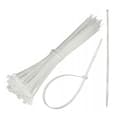 Pikkukuva 2 / 2: Valkoiset muoviset nippusiteet, pituus 200 mm, leveys 2,5 mm (100 kpl)