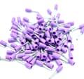 Pikkukuva 1 / 2: 100 kpl eristettyjä yksittäisiä kaapelikenkiä (päätteitä) violettina ja koossa 0,25 mm²