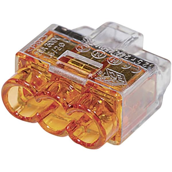 10 stk. 3-vejs stikterminaler ledningsforbindelser HelaCon Plus Mini