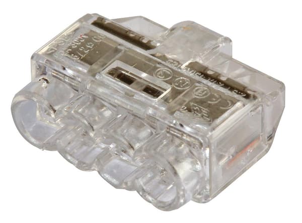 10 stk. 4-vejs stikterminaler ledningsforbindelser HelaCon Plus Mini