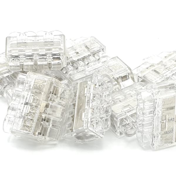 10 stk. 4-vejs stikterminaler ledningsforbindelser HelaCon Plus Mini