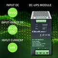 Miniatyrbillede 2 af 8: Qoltec 50886 Modul UPS DC til DIN-skinne | 40A | 24V