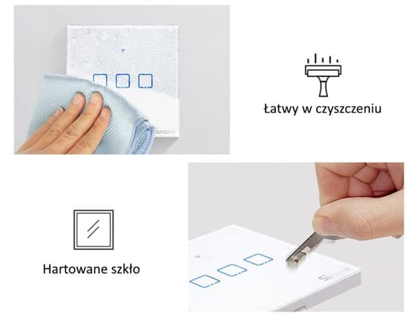 Sonoff Touch - wifi-ljusströmbrytare med touchfunktion T0EU1C-TX
