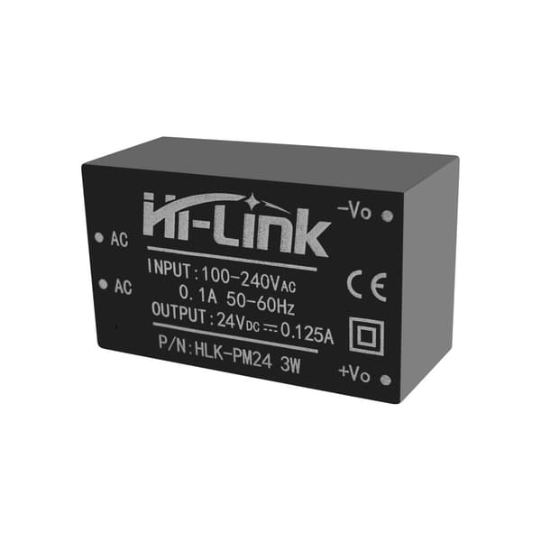Strømforsyning 240V / 24V 125mA HLK-PM24 printbar version
