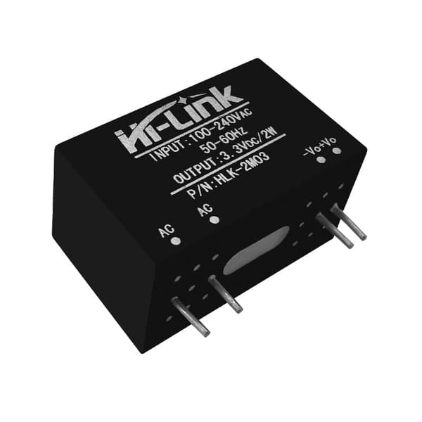 Virtalähde 240V / 3.3V 600mA HLK-2M03 tulostettava versio