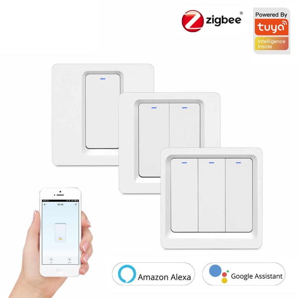 Lysafbryder 1 kredsløb Zigbee Tuya Sonoff L+N Moes