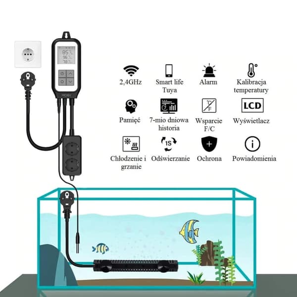 Tuya Moes WiFi digitaalinen termostaatti lämpötilansäädin