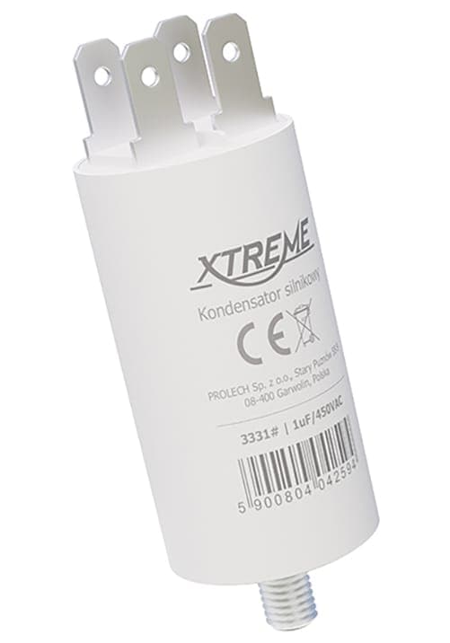 Xtreme-moottorikondensaattori (1uF, 450VAC, liitin)