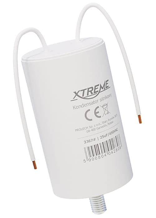 Xtreme motorkondensator (25uF, 450VAC, trådar)