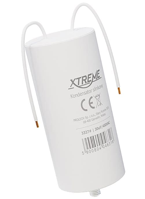 Xtreme motorkondensator (30uF, 450VAC, trådar)
