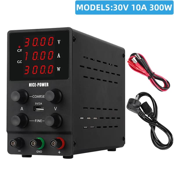 Lab DC strømforsyning, justerbar spænding, reguleret output,AC 220V, SC-SPS3010 B-0V10A