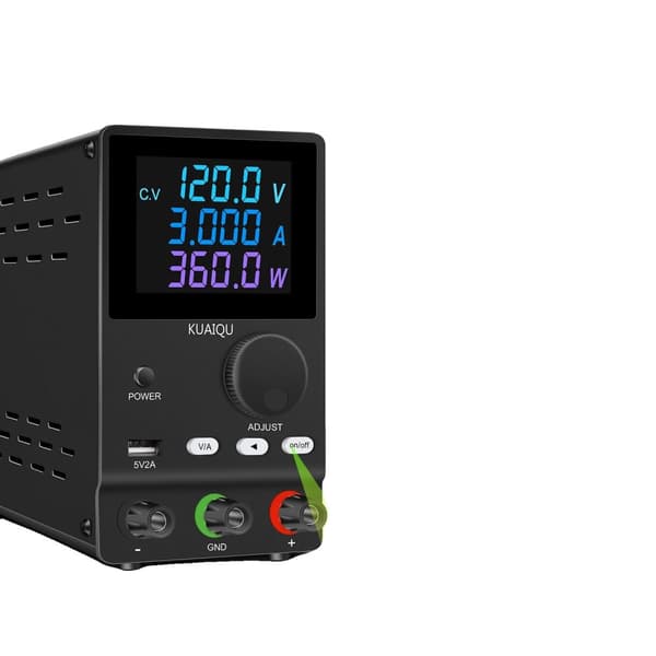 Laboratorie strømforsyning, justerbar spænding, LCD farvedisplay,120V 3A Enkelt knap, 220v