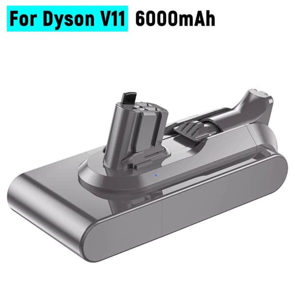 Ersättningsbatteri, 6000mAh kapacitet, kompatibelt med V6 till V11-serien,V11 6000mAh Batteri