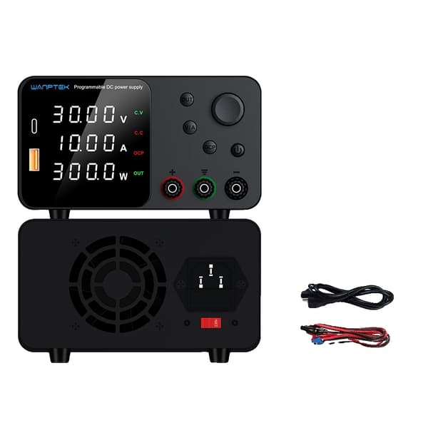 Wanptek DC Strømforsyning, 30V 10A Udgivelse, Justerbar Spændingsregulering,TPS3010 30V 10A