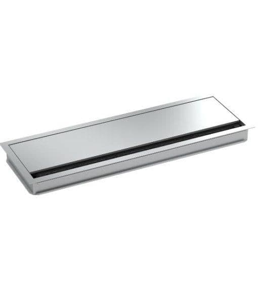 Bachmann-kaapeliläpivienti, 360x120mm, hopea, alumiini, 1 kpl, 36 cm, 120 mm, 930.330