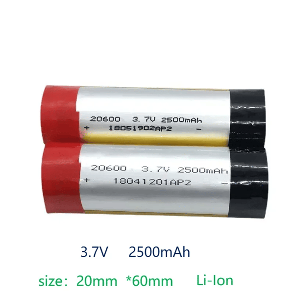 20600 Lithiumbatteri, 3.7V spænding, 2500mAh kapacitet,2 stk