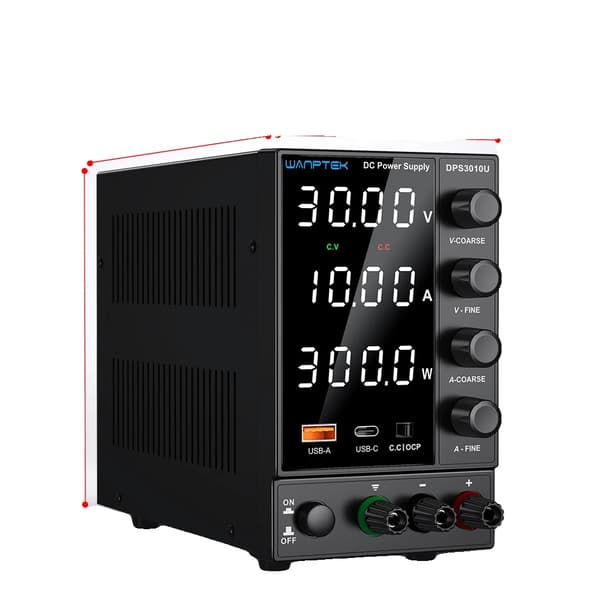 Säädettävä tasavirtalähde, 30V 10A, 60V 5A,DPS3010U 30V 10A