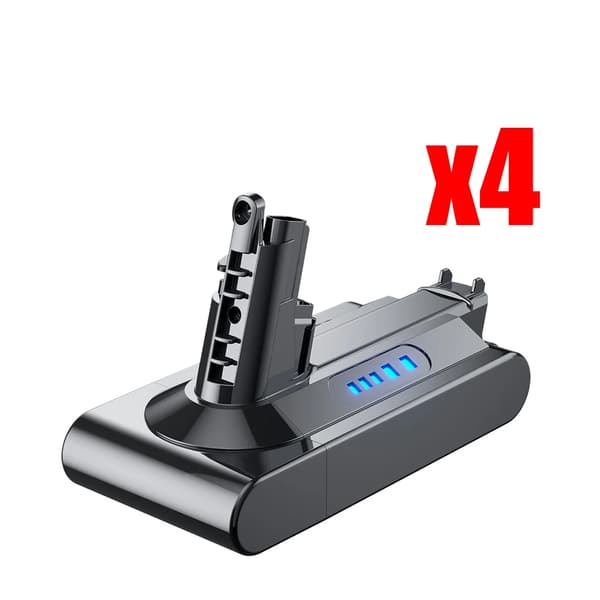 Vaihtobatteri, suuri kapasiteetti 6000mAh, litiumioni-teknologia,V10x4