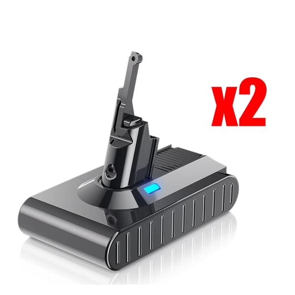 Ersättningsbatteri, hög kapacitet 6000mAh, litiumjonteknik,V8x2