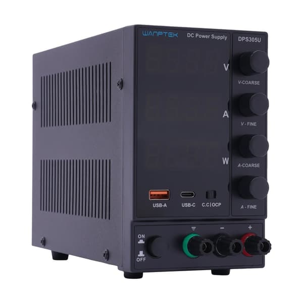 Laboratorie Strømforsyning, 0-30V Udgivelse, Justerbar DC,220V, sort