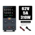Pikkukuva 2 / 2: Wanptek DC-virransyöttö, säädettävä jännite jopa 120V, säädettävä virta jopa 10A,W-GA605H Musta