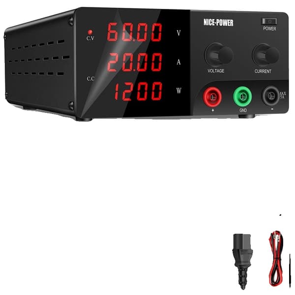 Labormatorieladdare, 60V 20A utgång, intelligent kylfläkt,60V 20A, 220V