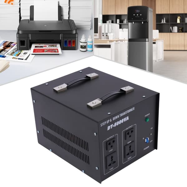 5000W Spændingsomformer Transformer, Konverterer 110V til 220V, Sikker for Apparater, Høj Effektkapacitet