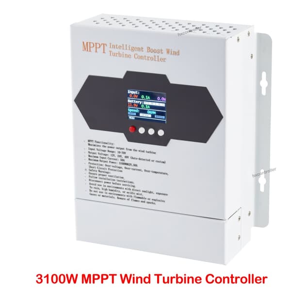 MPPT Vindkraft Opladercontroller, Op til 3100W Udgangseffekt, Automatisk Spændingsdetektion,12V24V48V