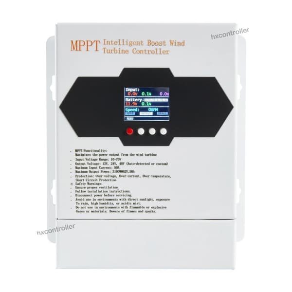 MPPT Vindkraft Opladercontroller, Op til 3100W Udgangseffekt, Automatisk Spændingsdetektion,12V24V48V