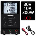 Miniatyrbillede 1 af 2: DC Strømforsyning, Justerbar 30V 10A, Fin og Grov Justering,SPS3010 LCD, 220V