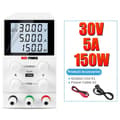 Miniatyrbillede 2 af 2: DC Strømforsyning, 30V/60V/120V Udgange, 3A/5A/10A Strøm,Hvid SPS305D
