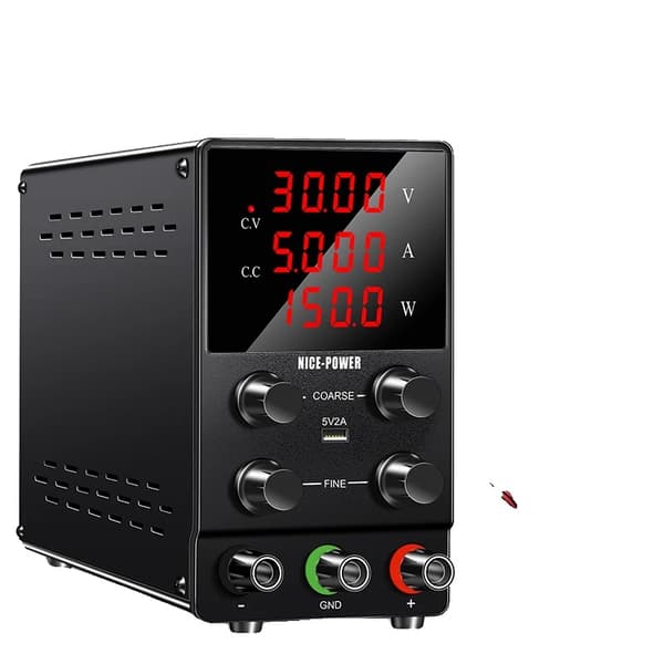 Justerbar DC-labbströmkälla, 30V 10A utgång, 4-siffrig LCD-display,AC 220V, 30V 5A