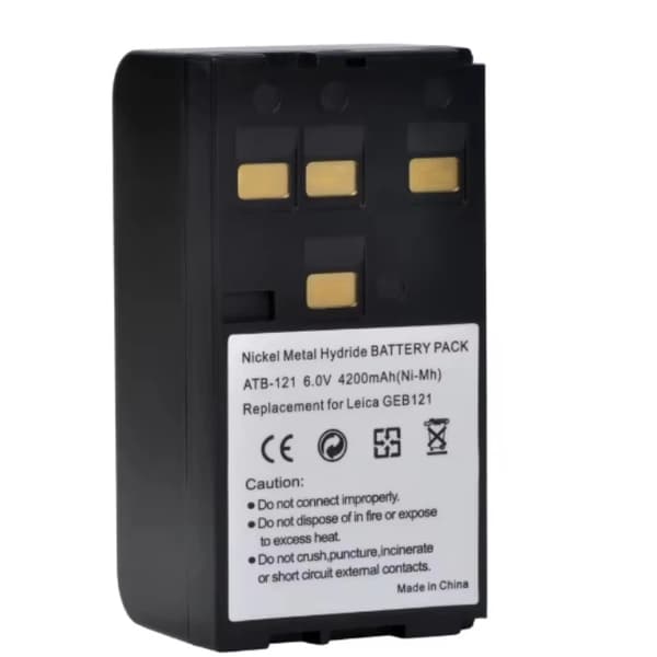 Batteri til Leica Total Station, 4400mAh kapacitet, genopladeligt NI-MH type,GEB121 4200mAh