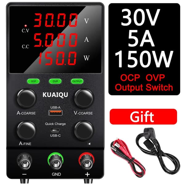 Justerbar DC-strömförsörjning, 30V 10A OCP, 30V 5A OVP,220V, 30V 5A OCP OVP