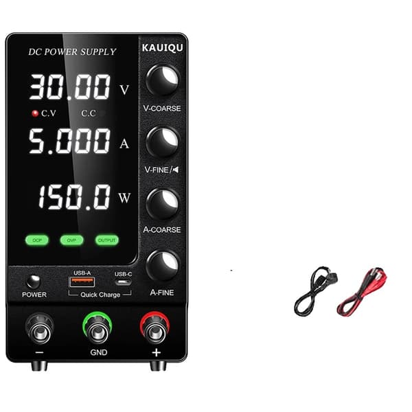 Laboratorie likströmsaggregat, Justerbar Spänning, Strömregulator,AC 220V, 30V5A Med OCP OVP