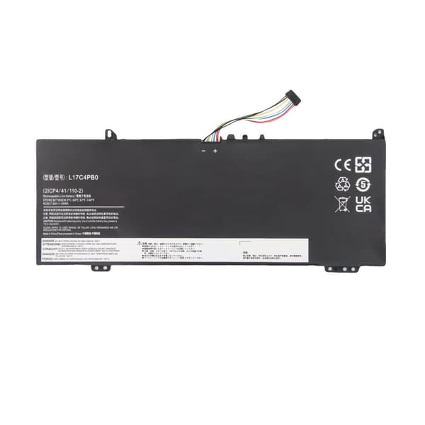 Batteri, 45Wh kapacitet, 7.68V spænding, Li-ion type,Sort