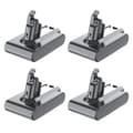 Miniatyrbillede 1 af 2: V6 Erstatningsbatteri, 21.6v 6000mAh, Hurtigopladning,4BAT