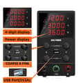 Miniatyrbillede 1 af 2: Laboratorie strømforsyning, justerbar spænding, stabiliseret output, 120V 3A 360W, 220V
