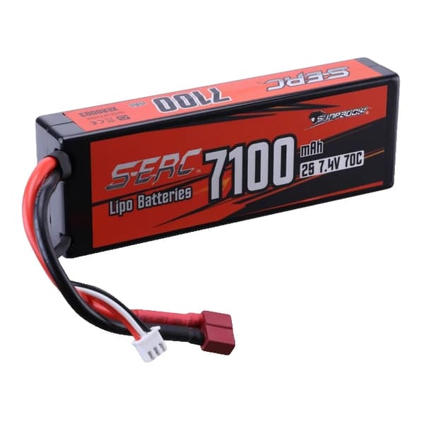 Lipo-batteri, 7100mAh kapacitet, T-kontaktanslutning, 7100-2S70C-T-1st
