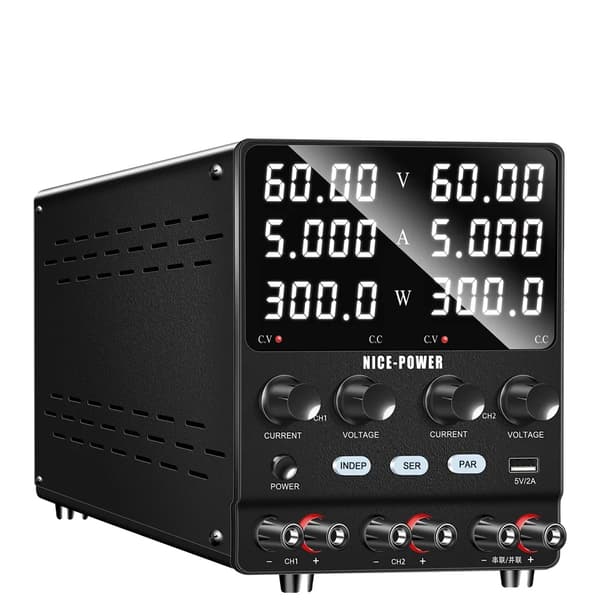 DC-virransyöttö, säädettävä jännite 30V tai 60V, lähtövirta 5A tai 10A,Kaksinkertainen 60V 5A, 220V