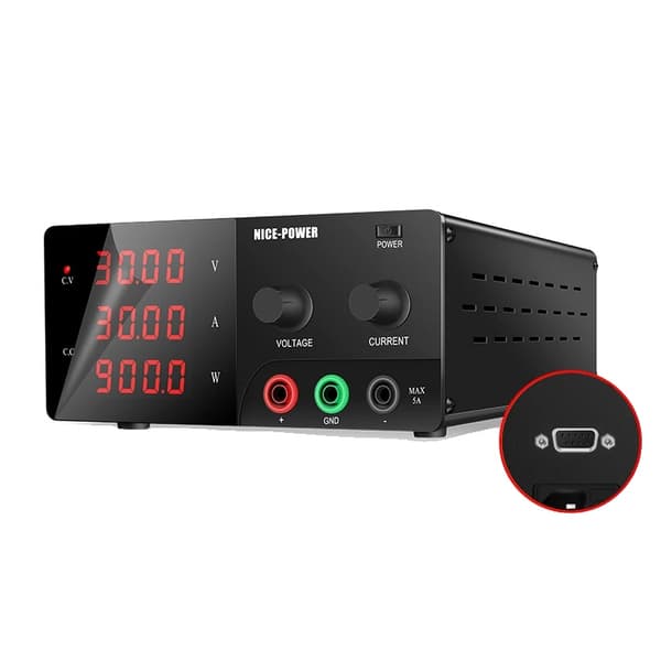 DC Strømforsyning, 30V 40A Udgange, Programmerbar RS232/USB Interface,AC 220V, R-SPS3030-232