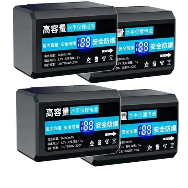 Genopladeligt lithiumbatteri, høj kapacitet 36800mAh, fleksible muligheder tilgængelige,4batteri