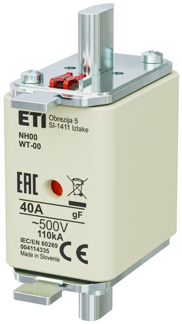 Sulakelinkki - NH00/WT-00 gF 40A/500V - nopea