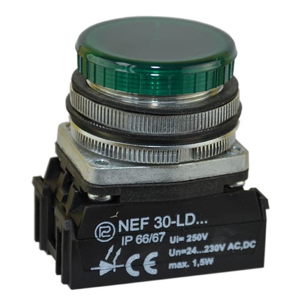 Lampe NEF30LD/24V-230V grøn W0-LDU1-NEF30LD Z