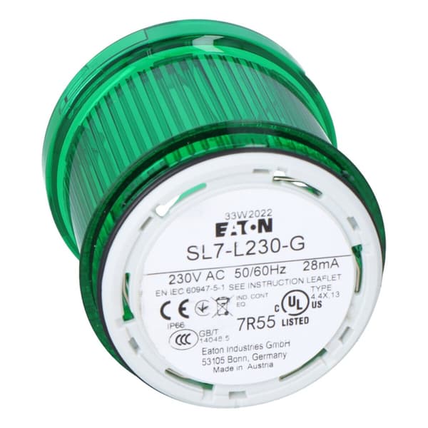 SL7-L230-G modul med LED 230V AC grøn