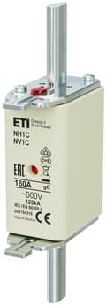 Miniatyrbillede 1 af 4: Sikringsindsats - NH1C gG 160A/500V - langsom